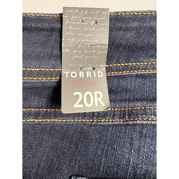 Torrid Luxe Skinny Jean Premium Stretch Denim Dark Wash Size 20R NWT - Picture 10 of 16